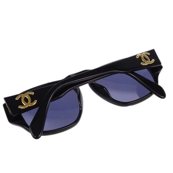 Chanel Sunglasses Eyewear Black Small Good - Picture 4 of 12